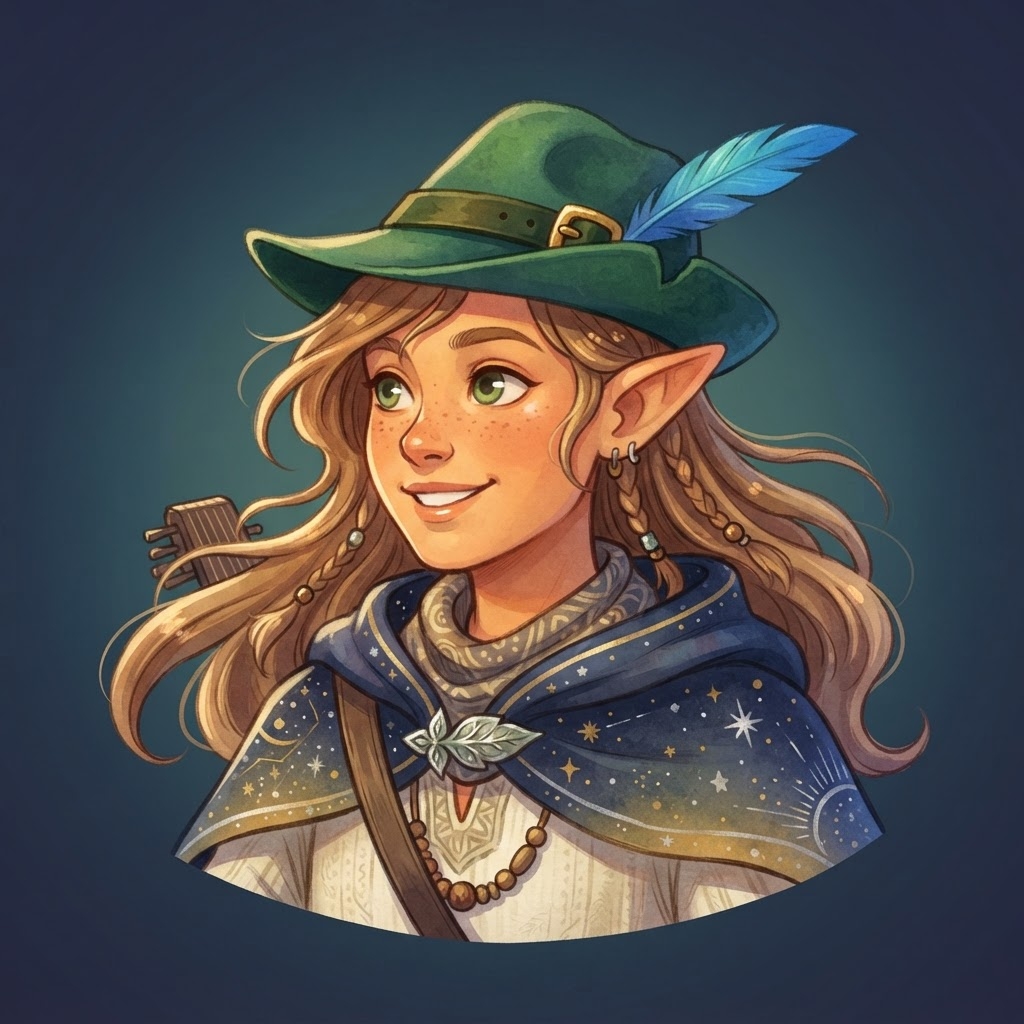 Wren Nightsong — Elf Bard