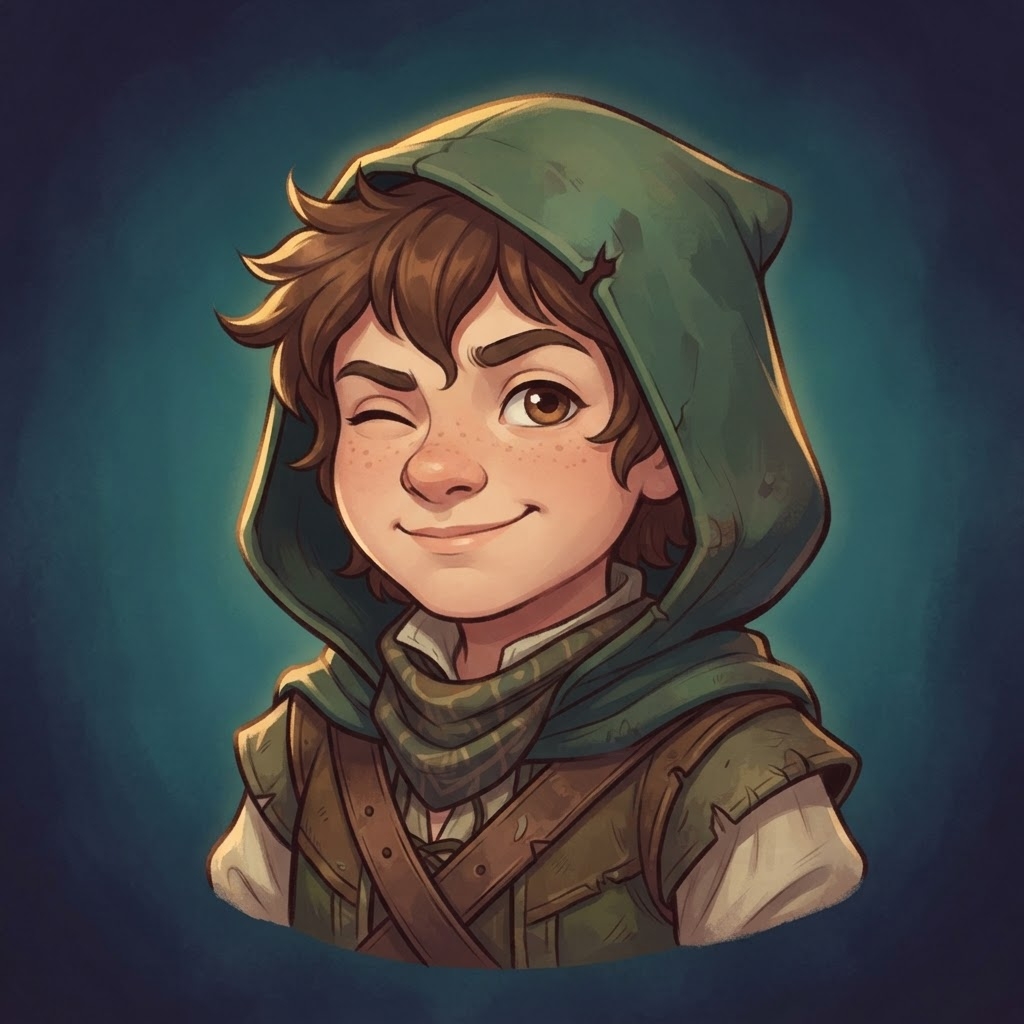 Thistle Underbough — Halfling Rogue